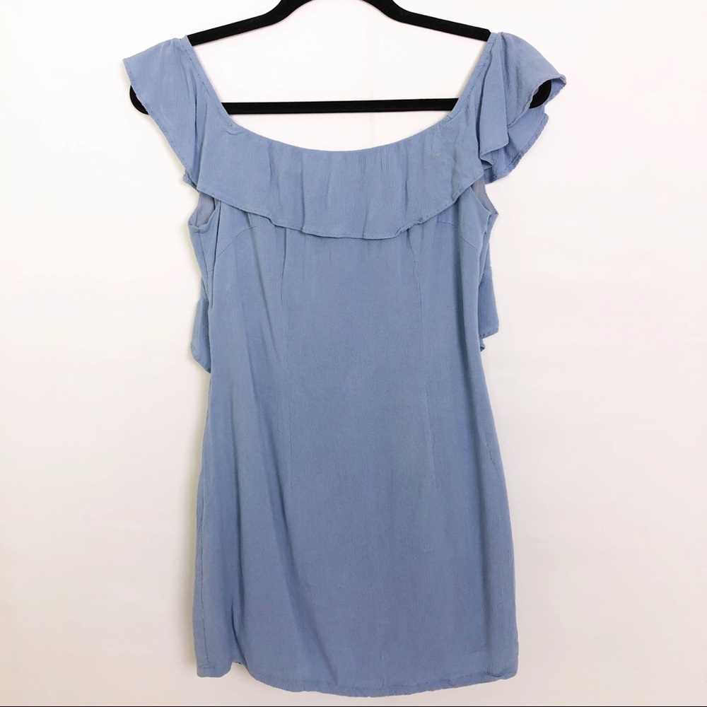 Superdown Revolve Off Shoulder Ruffle Mini Dress - Picture 3 of 9